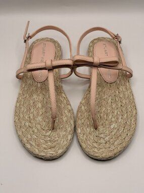 Stuart Weitzman Women Felicity Slingback Espadrille Sandal Sz 7.5